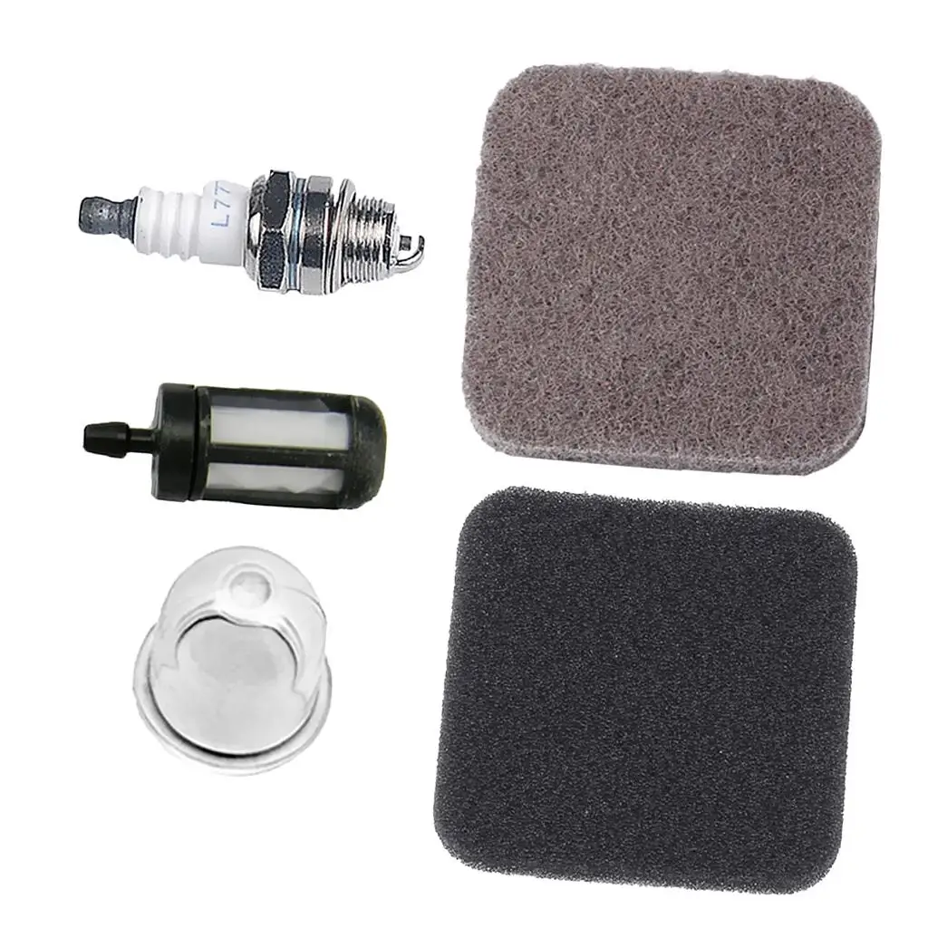 

2-4pack Pre Air Filter Primer Bulb Spark Plug for FS75 FS80