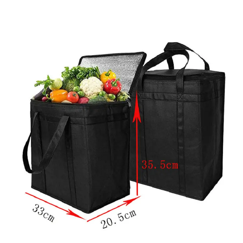 Camping Cooler Bag for Fresh Beverage and Fruit Box Made of Non-Woven Picnic Lunch Bag for Outdoor Insulated Bag for Family