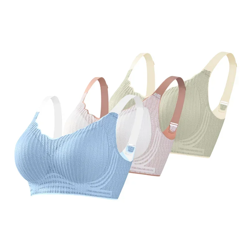 Bra for Women Summer Skin Friendly Lace Underwear Push Up Bra  Wire Free Breathable Women Underwear Sex Underwear Sports Bra