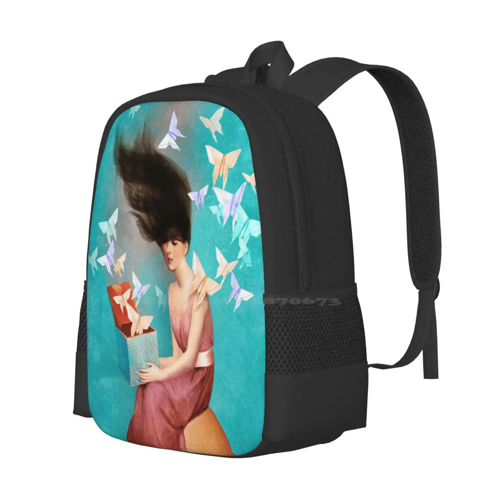 Playroom Bag Backpack For Men Women Girls Teenage Fantasy Playroom Toyroom Girl Portrait Christian