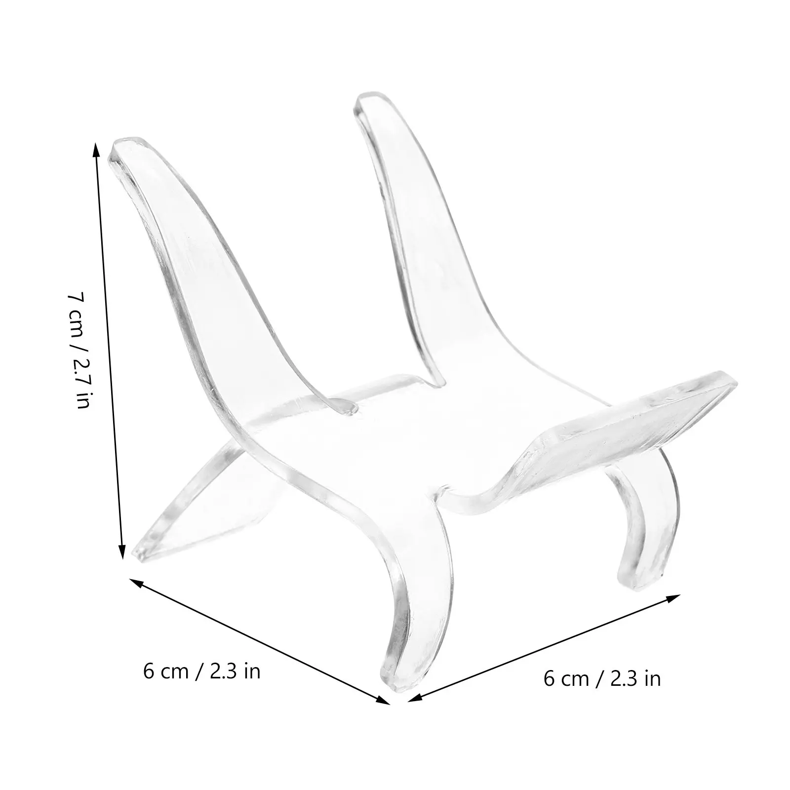 10Pcs Clear Acrylic Display Stands for Minerals Crystal Stone Holding Transparent Collectibles Rack Gems Specimen Display Base