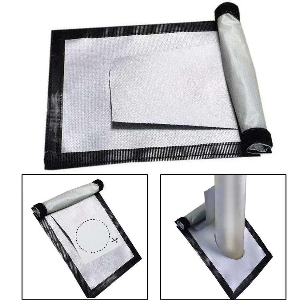 1 Pc Stove Fireproof Cloth Camping Tent Stove Chimney Fireproof Cloth Double Layer Hot Tent Protect Cloth Practical Accessories