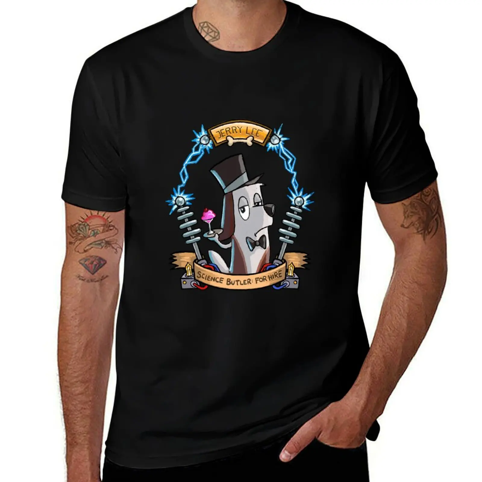 Science Butler! T-Shirt Basic Crew Neck Short Sleeve Top T-Shirt