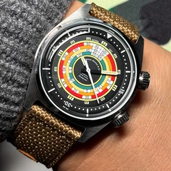 Pre-sale NEW Merkur Skin Diver Retro Luminous Sport Manual Mechanical Watch for Men Steel Military Watch Vintage 38mm