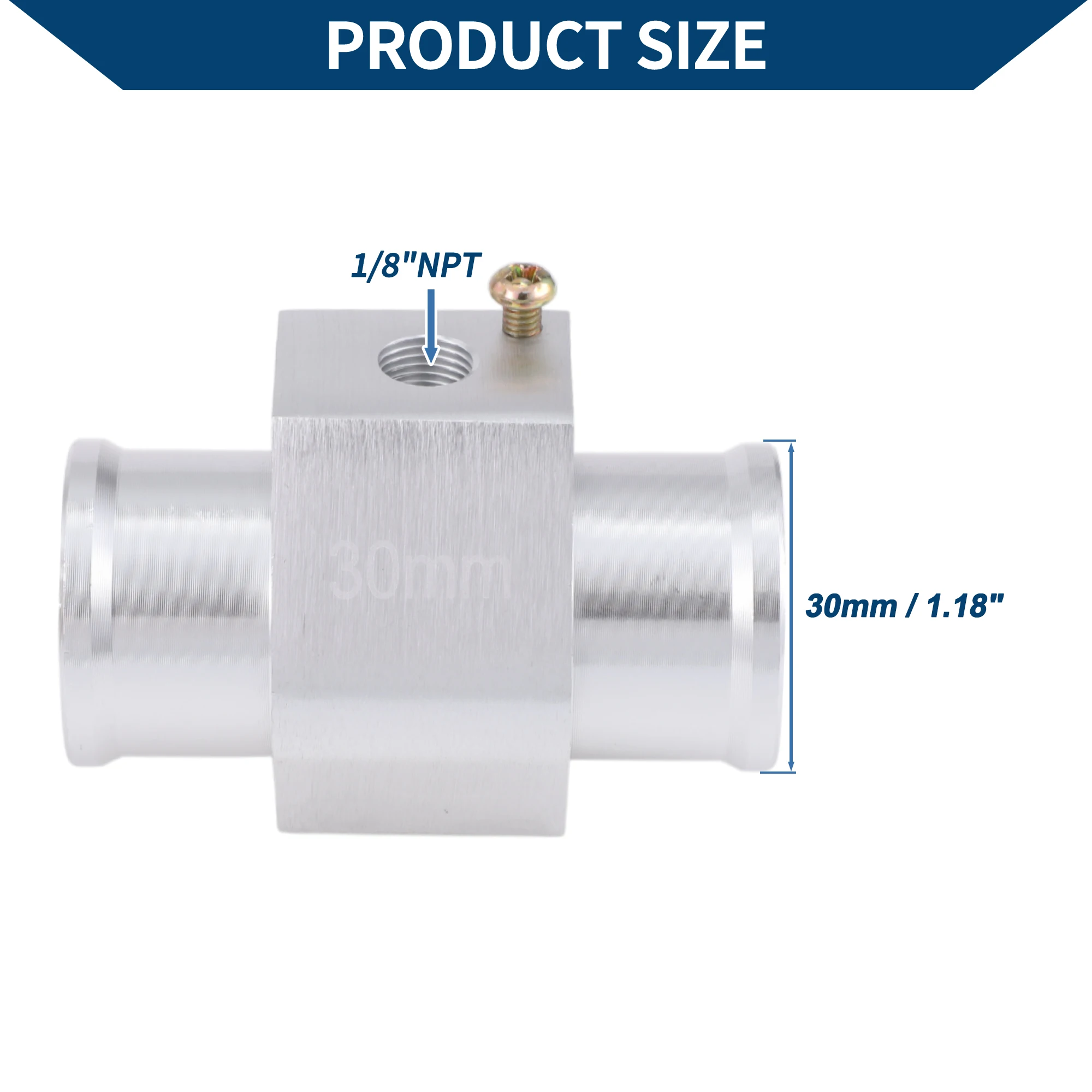 UXCELL Kit de sensor de temperatura del agua 1/8 "NPT 1,18" 210'F encendido - 195'F apagado refrigeración automática del radiador
