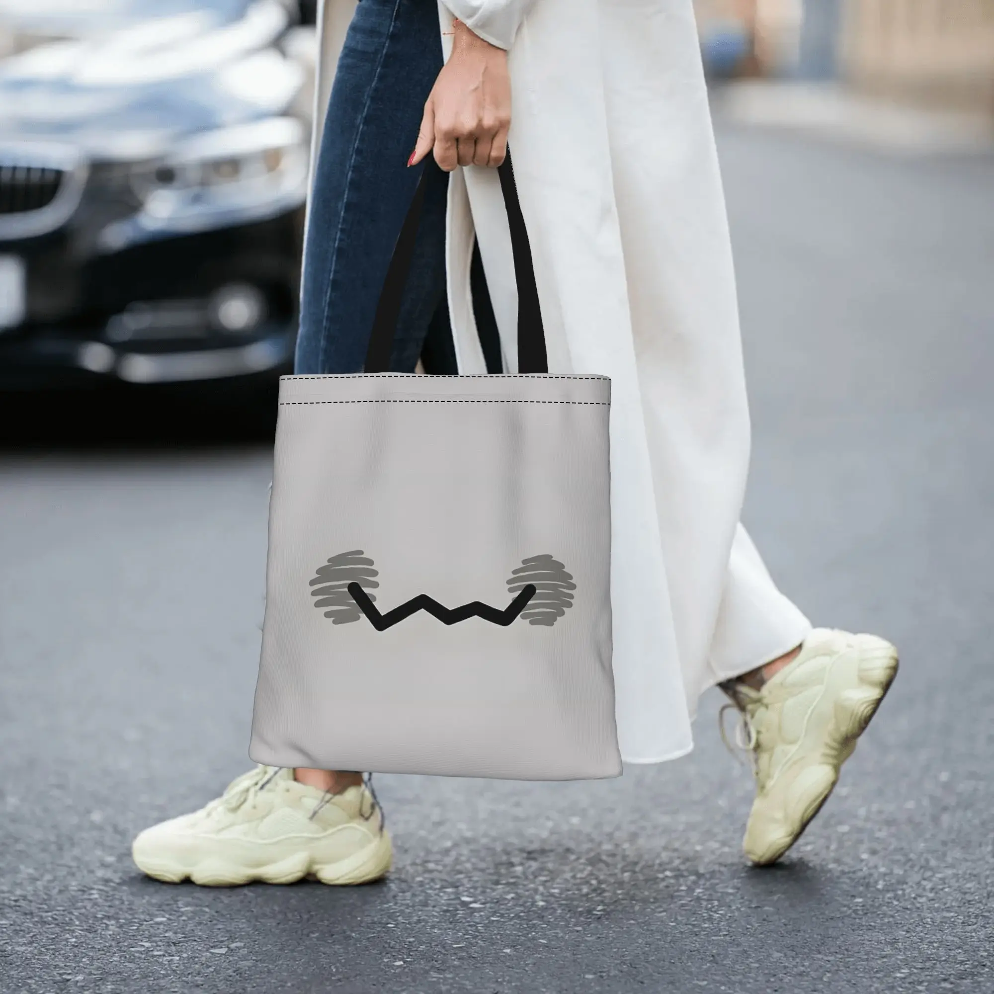 Puppet Smile   Shiny Pokemon Canvas Tote Bag Perfect for Shopping Women's Top-Handle Bags - view 4