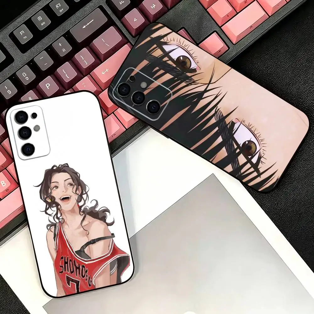 HOT S-Slam Basketball D-Dunking Phone Case For Samsung S26,25,24,21,22,21,20,10,9,8,7,6,Ultra,Plus,Fe, Lite Black Cover