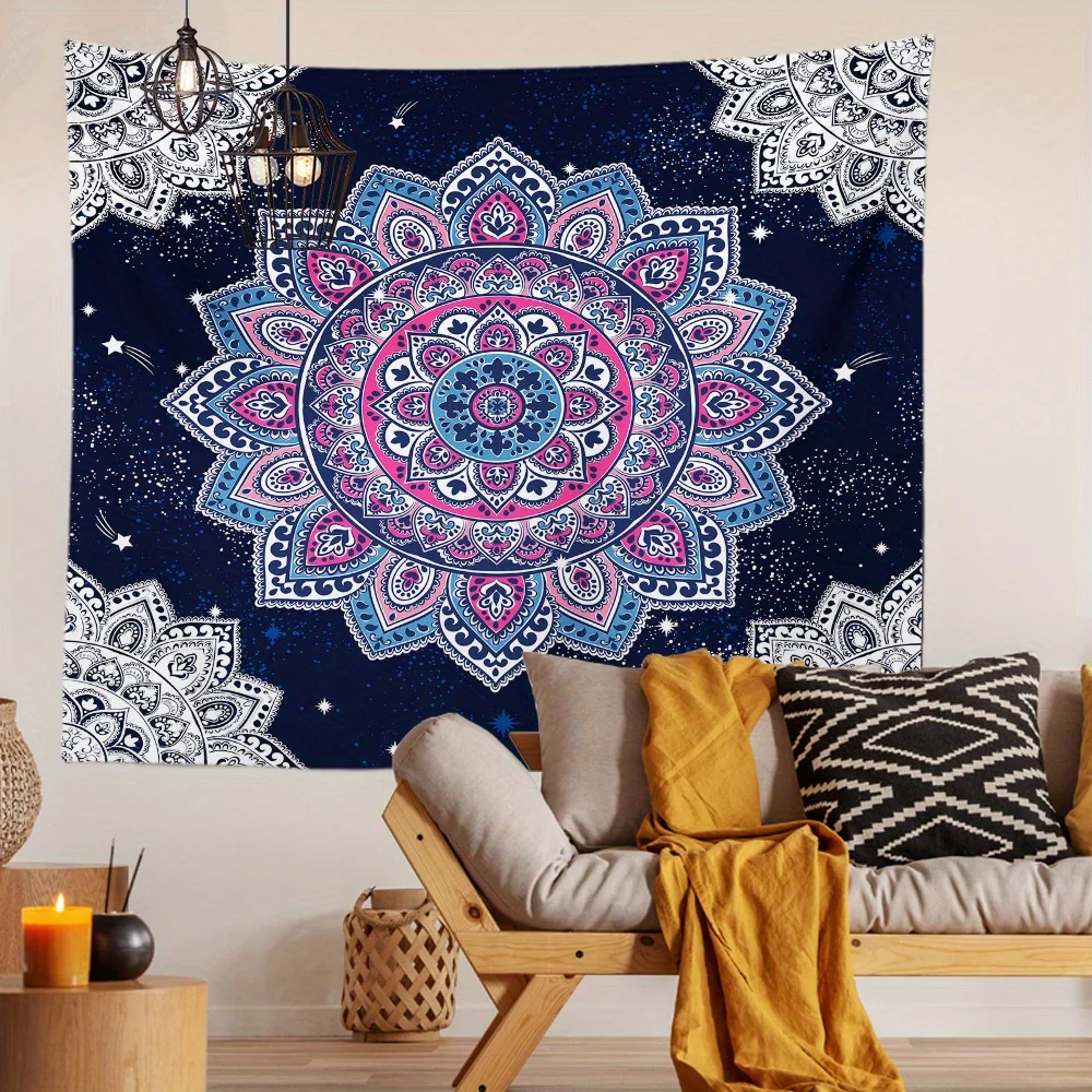 

Mandalas Starry Tapestry Background Cloth Hanging Cloth Bedroom Bedside Decorative Wall Cloth Rental Dormitory Tapestry