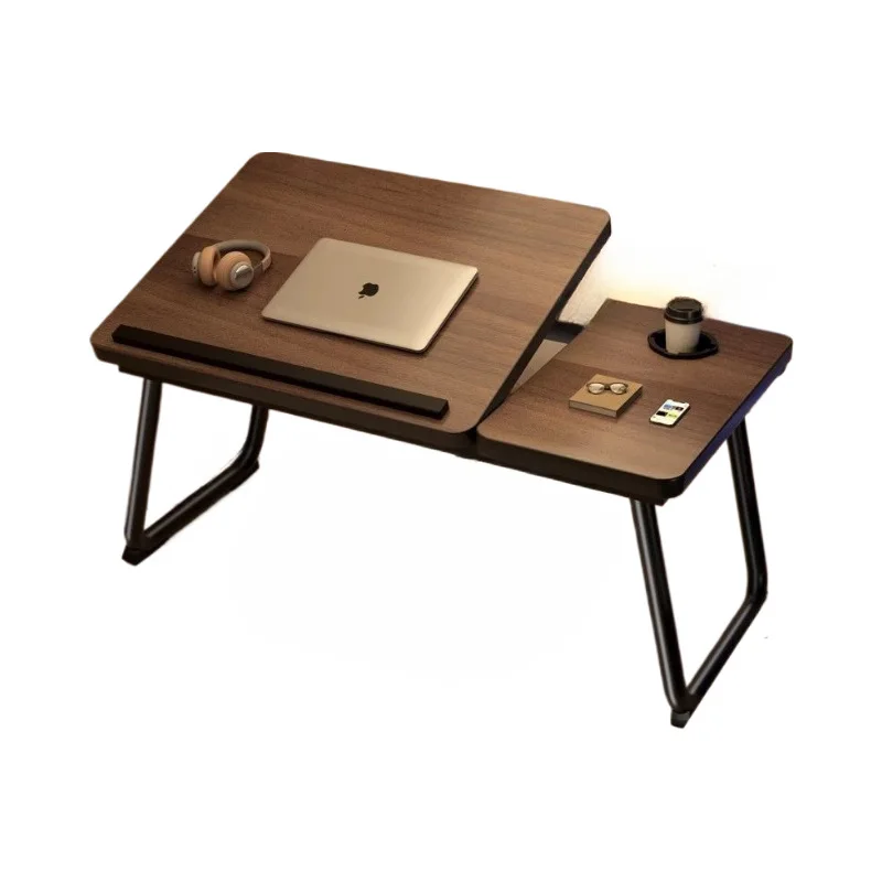 & Adjustable Foldable Laptop Bed Desk, Portable Lazy Study Writing Table for Student Dorm Bedroom Household Wholesale