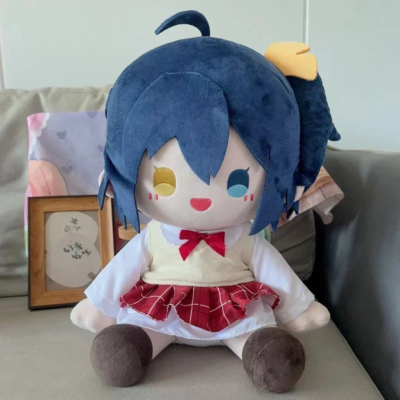 Anime menina takanashi rikka kawaii cosplay 40cm sentado pelúcia boneca corpo dos desenhos animados modelo plushies brinquedo figuras fãs crianças presente