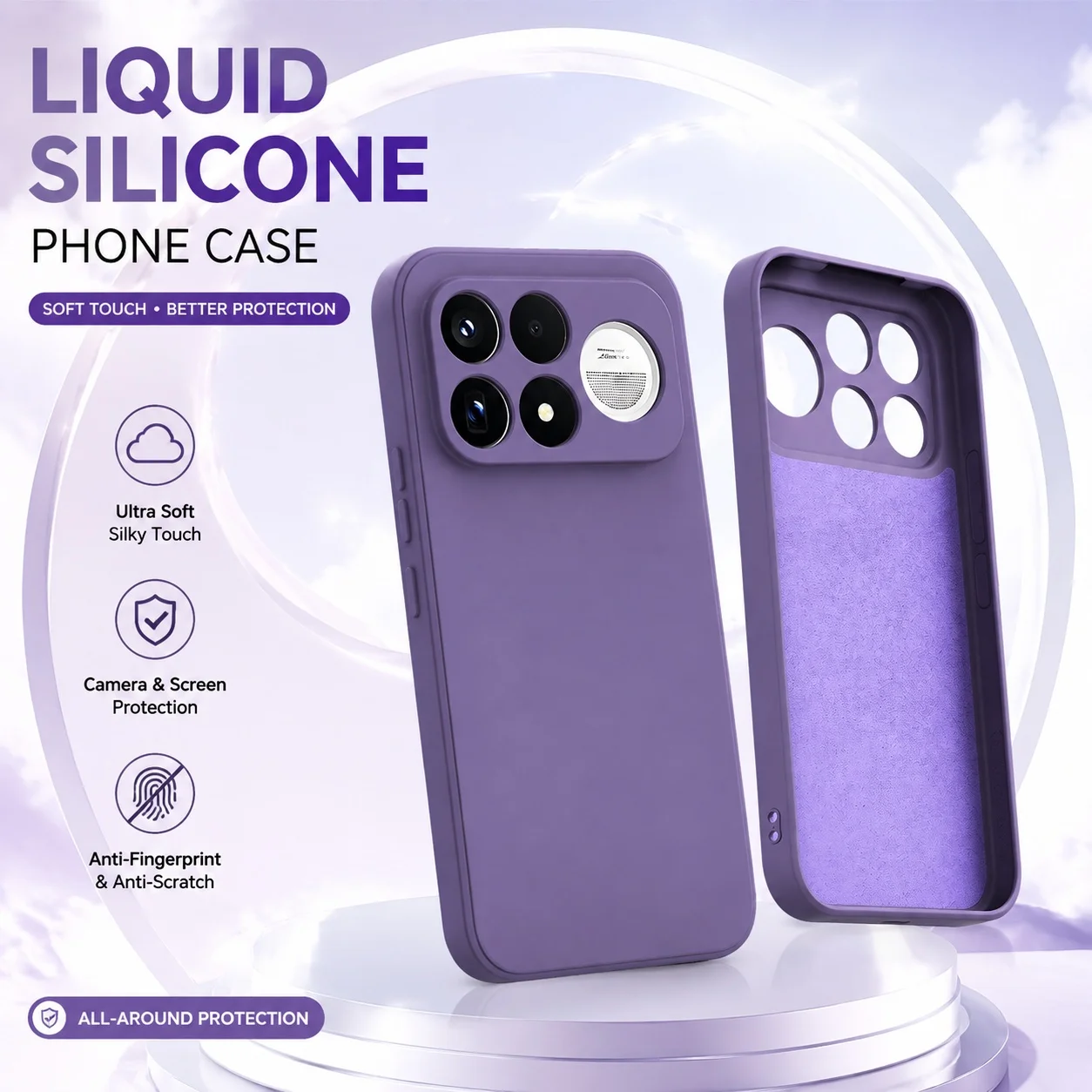 Etui na telefon z płynnego silikonu do Xiaomi Poco F9 Ultra Pro F9Ultra F9Pro 5G Ochrona aparatu Podstawowe etui odporne na wstrząsy Oryginalna tylna obudowa