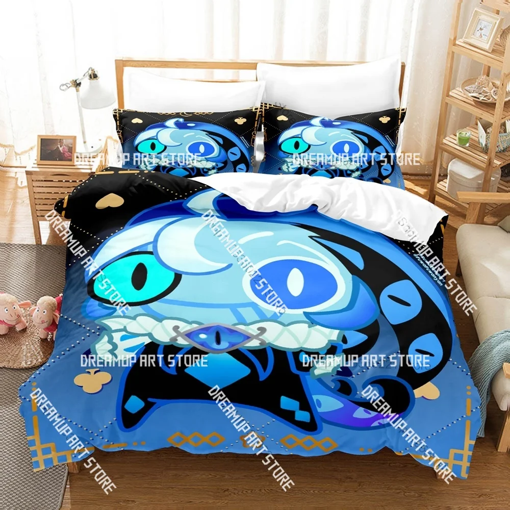 3D Printed Shadow Milk biscuit Cookie Run Bedding Set for Boys Girls Duvet Cover Twin Queen King Full Single Double Sizes
