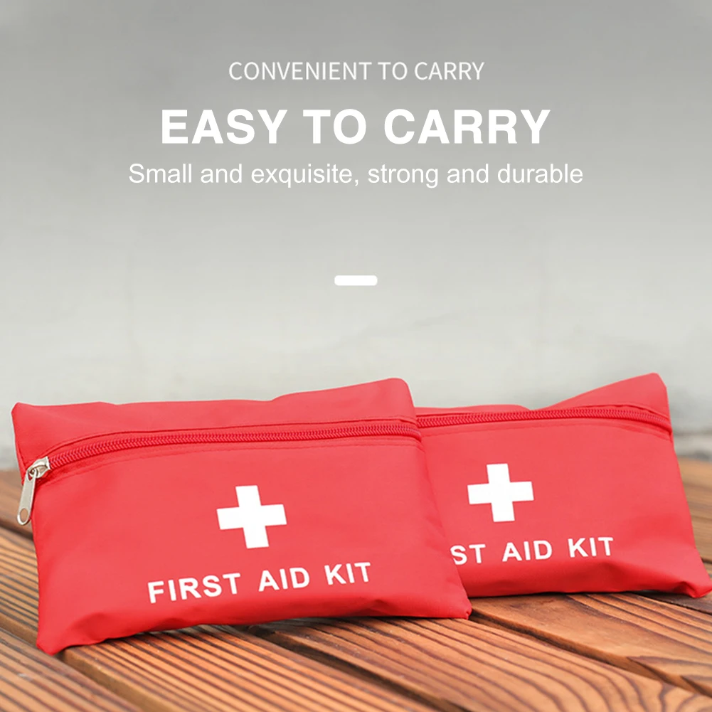 Mini Emergency Storage Bag Portable First Aid Kit Empty Bag Small for Car Home Office Travel Camping Sports Outdoor