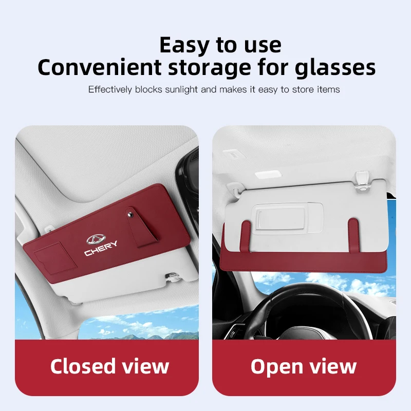 Car Sun Visor Extender Anti-Glare UV Protection Sunshade For Chery Tiggo 7 Pro 8 4 5 3 2 T11 5X Amulet Fora QQ IQ Fulwin Arrizo