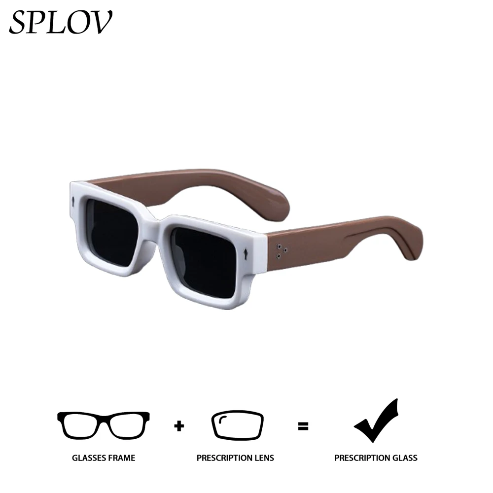

Солнцезащитные очки SPLOV в квадратной оправе по индивидуальному заказу, поляризационные антисиние оптические линзы, женские модные солнцезащитные очки