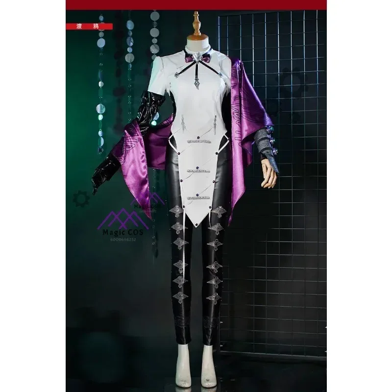 

Path To Nowhere Raven Cosplay Costume Full Set Uniform Game Suit with Wig Halloween Role Play Outfit New Arrival Hot Sale
