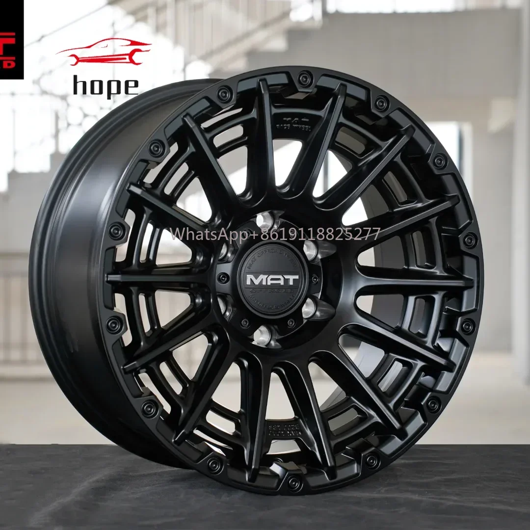 17 18 20 inch off-road wheels high strength aluminum alloy car wheels Cast Wheel Hub 5*114.3  5*150 6*139.7 4X4 rims for Pickup