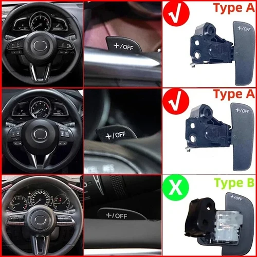 Imagen 2 del producto Extensión de cambio de paleta de volante para Mazda 2 DL 3 6 CX-3 CX-4 CX-5 CX-9 MX-5 accesorios Mazda
