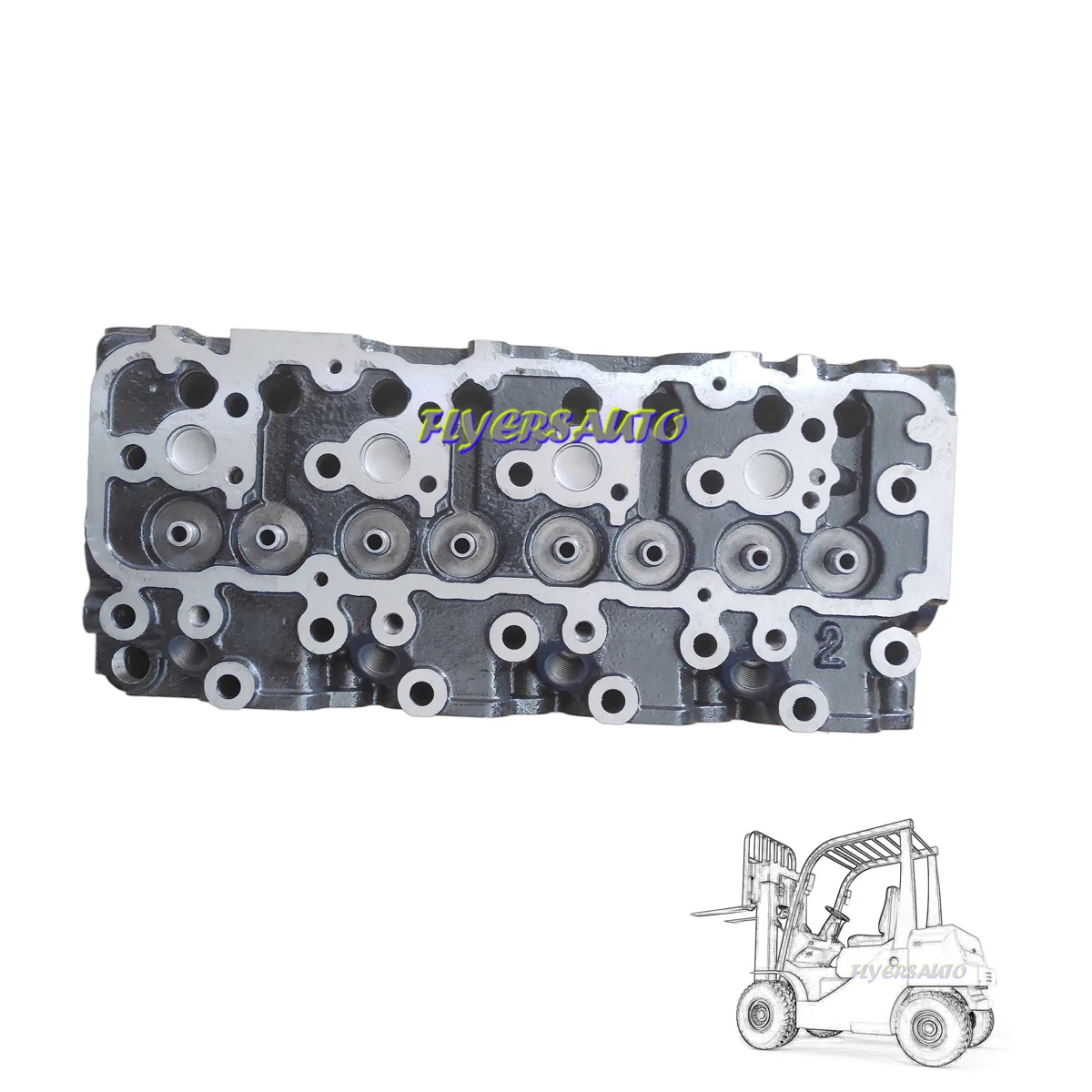 1DZ-1 diesel engine replacement cylinder head 11101-78200-71 for Toyota 5F 6F forklift 2.5L *NEW FLYERSAUTO