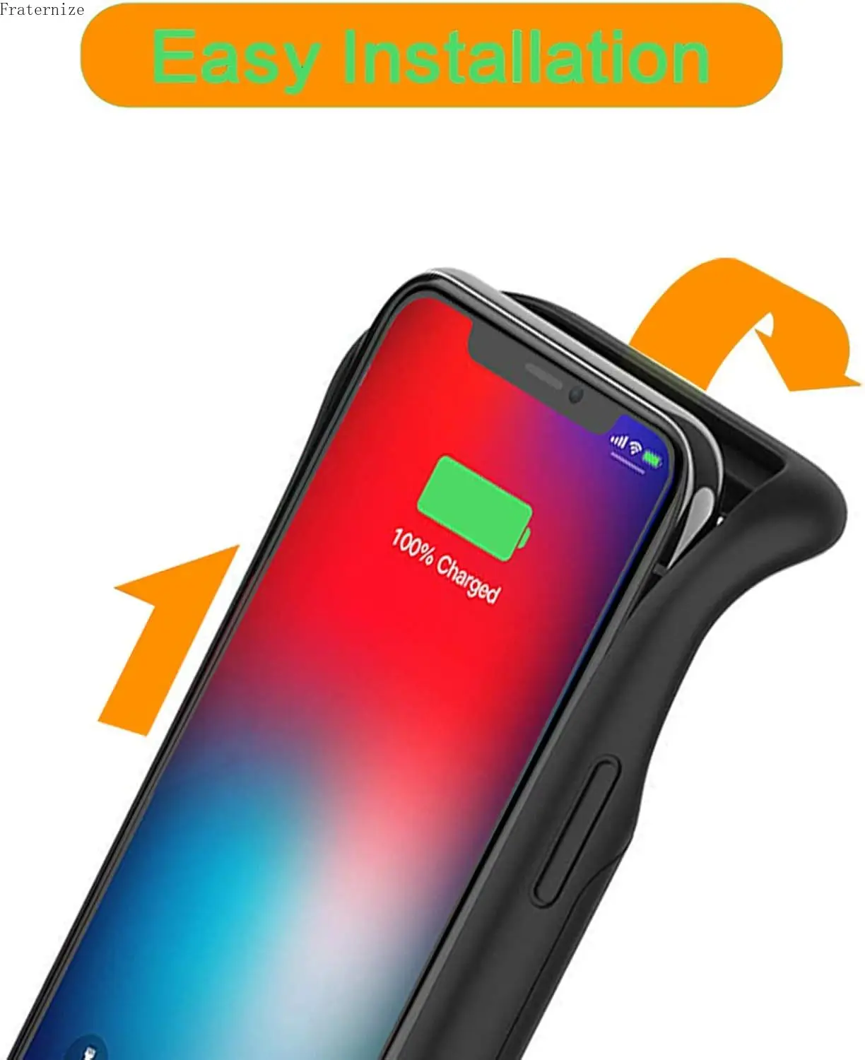 غطاء شحن ذكي محمول لهاتف iPhone XS Max Power Bank، جراب هاتف شاحن بطارية ممتد قابل لإعادة الشحن مع حزمة بطارية