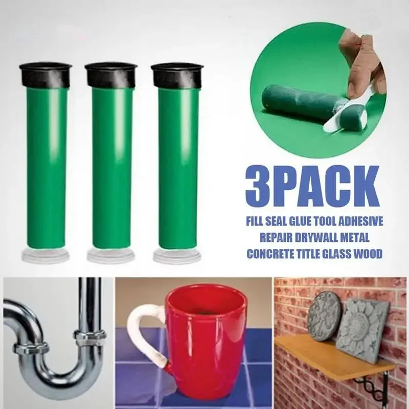 Epoxy Putty Stick Hard Fast Repair Epoxy Glue Metal ABS Glass Ceramic Multi-application Cracks Repair Fills for Quick Fixes