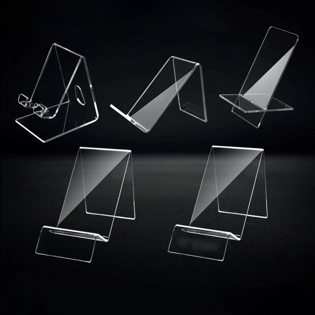 Clear Acryl Vitrines Teller Display Stand Acryl Mobiele Telefoon Stand Lazy Stand Bases Showcase Stand Organizer Houders