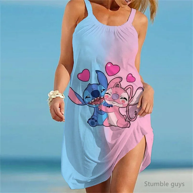 Discover Disneyyy Characters Summer Sleeveless Dresses