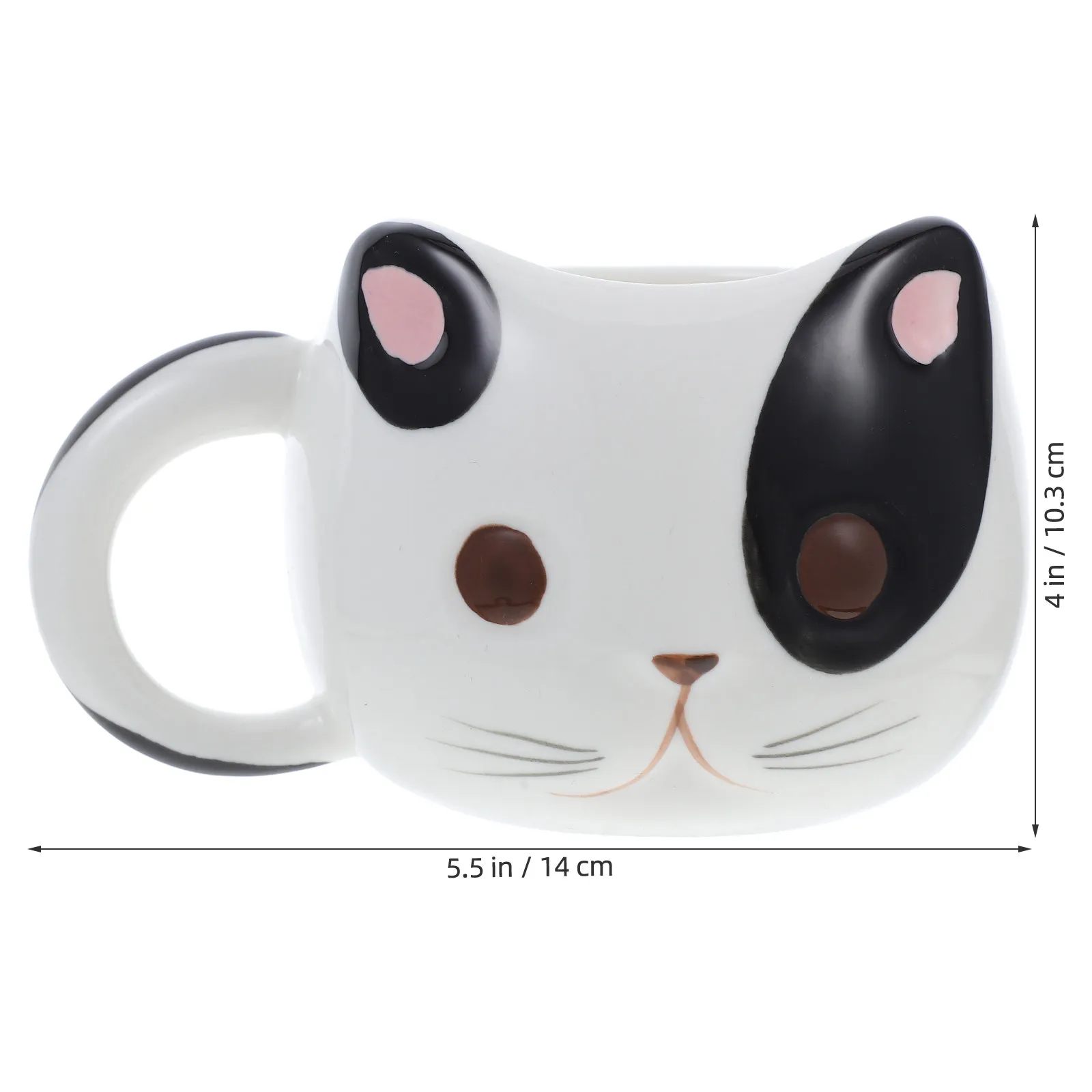 430Ml Porcelain Cat Tea Mug Large Capacity Ceramic Coffee Cup for Home Office Breakfast Cereal Latte Drink Water Beverage