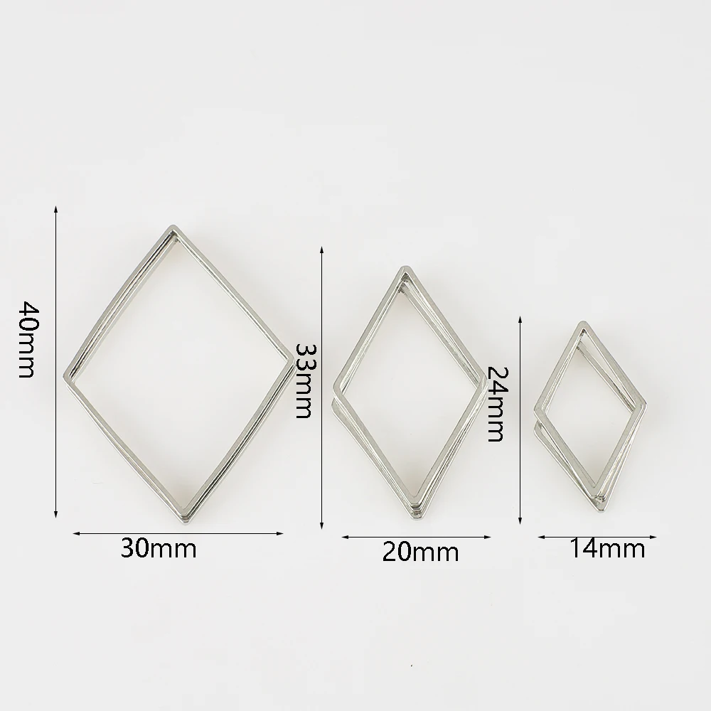 20 Stück Gold Silber Hohlrahmen Lünette Charms Anhänger Geometrische Anschlüsse für Schmuckherstellung Lieferanten Diy Ohrringe Zubehör