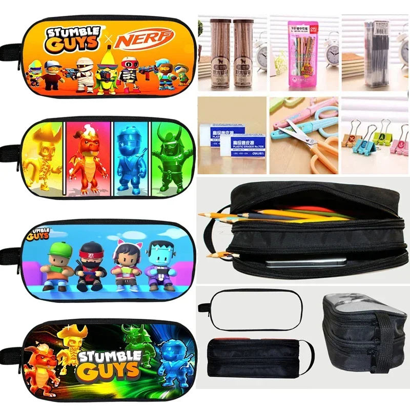 Jungen Cartoon stolpern Jungs Feder mäppchen Stift Tasche Studenten Briefpapier Tasche Schule Bleistift Box Studenten Make-up Box Kinder Bleistift beutel