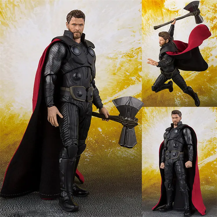 【Em Estoque】mafex104shf Marvel Avengers: Age of Ultron Fat Thor Super Poseable Action Figure Toy Model