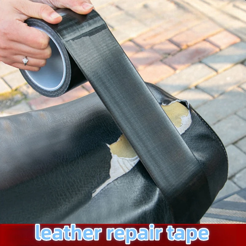 Black Strong Self-adhesive Leather Repair Tape Cushion Repair Sofa Seat Thickened Single-sided Cloth Base Repair Subsidy