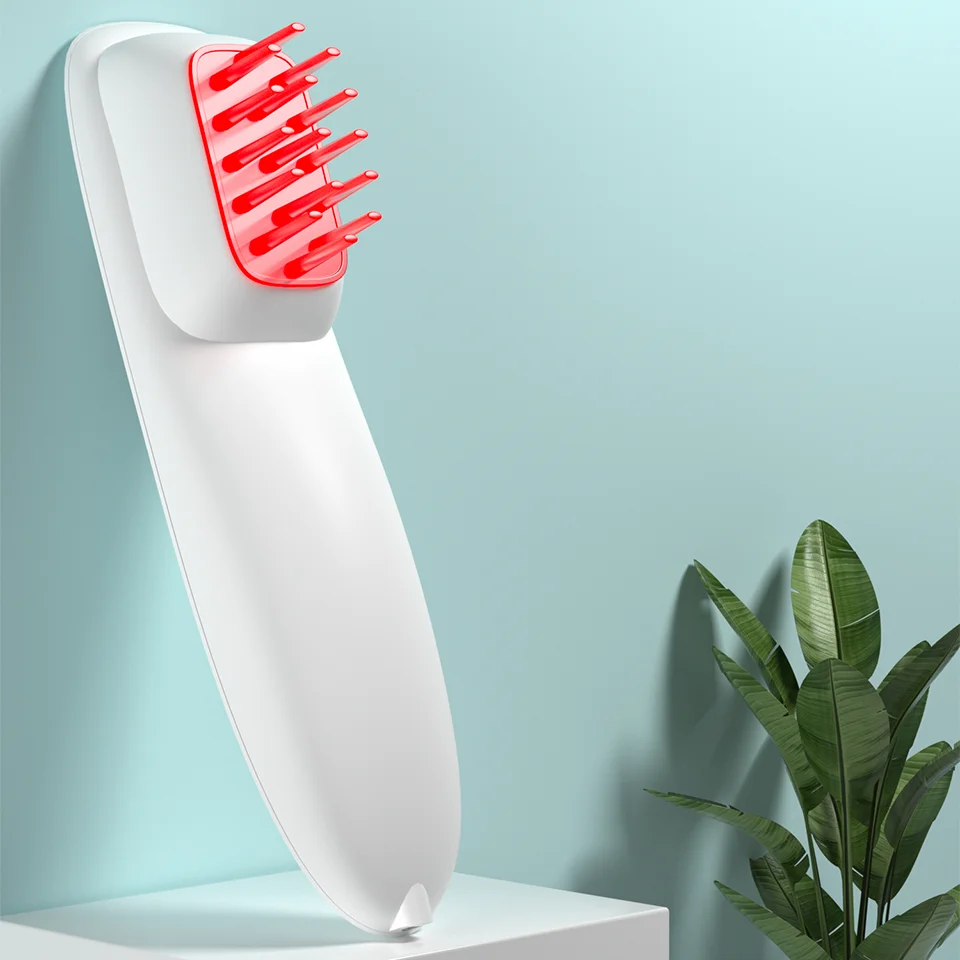 

2023 LLLT Laser Hair Growth Comb 650nm Soft Laser Bio Light Treatment Hair Loss Product Hair Strengthen Scalp Head Massager