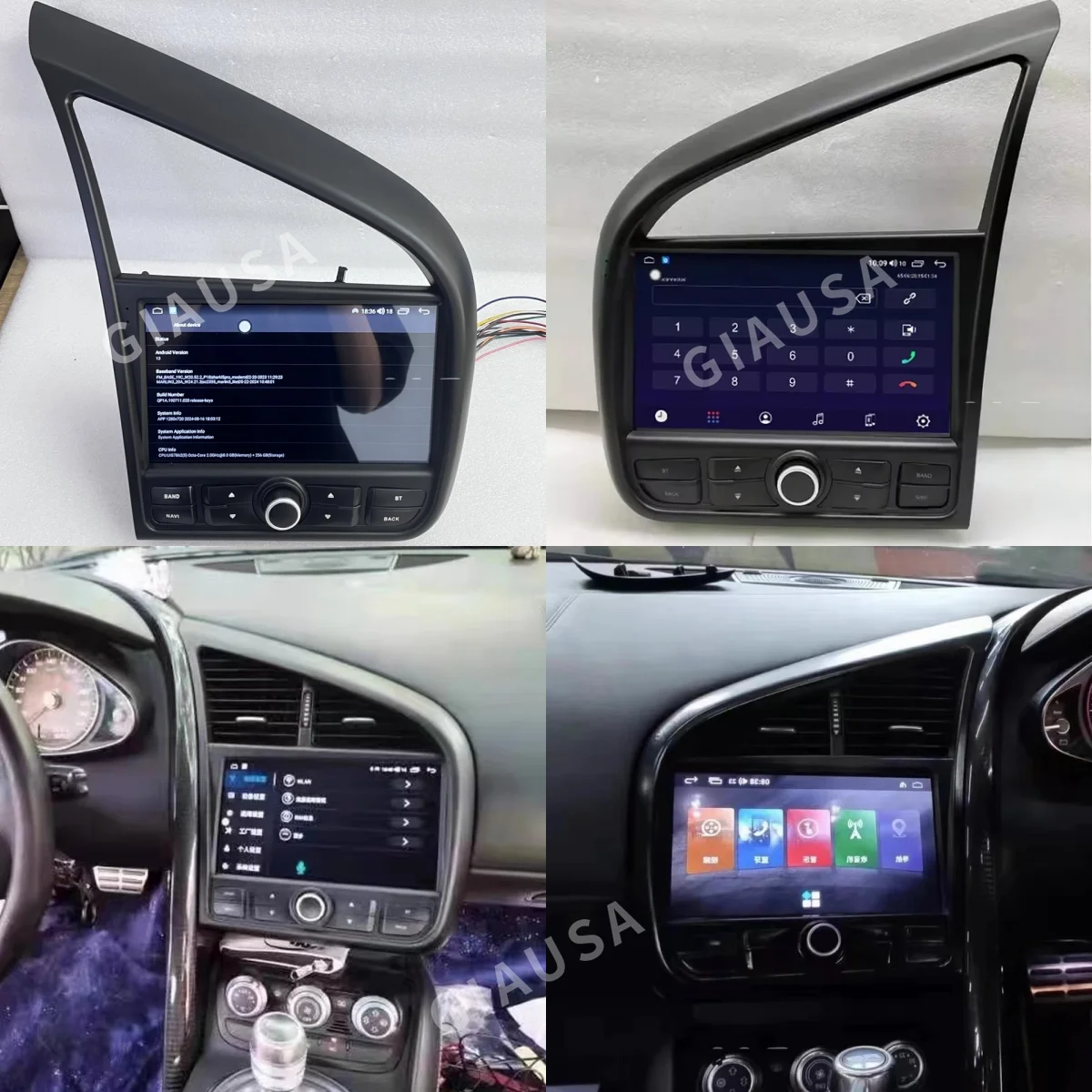 

For Audi R8 Spyder Tony Stark Same Model Car GPS Navigation Auto Stereo HeadUnit Multimedia Player Radio Tape Recorder Music IPS