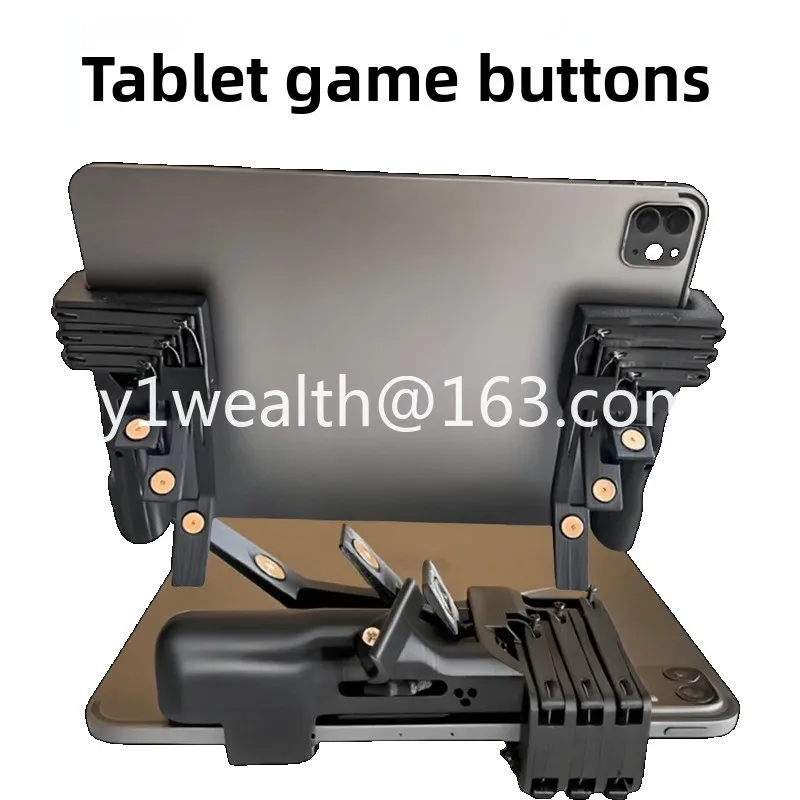 New 6-Key 8-Finger Game Controller， for iPad Tablet PUBG Mobile Mechanical Buttons， for Android No Auto Clicker