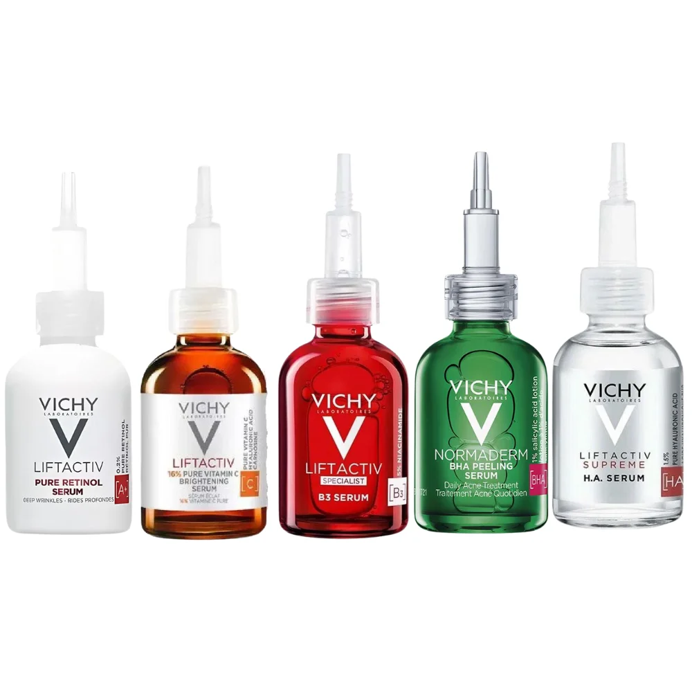 Vichy Vitamin B3 Aufhellende Anti-Falten-Essenz 16 % VC Verjüngendes Serum Sofortiger Faltenentferner Retinol-Serum Hautpflege