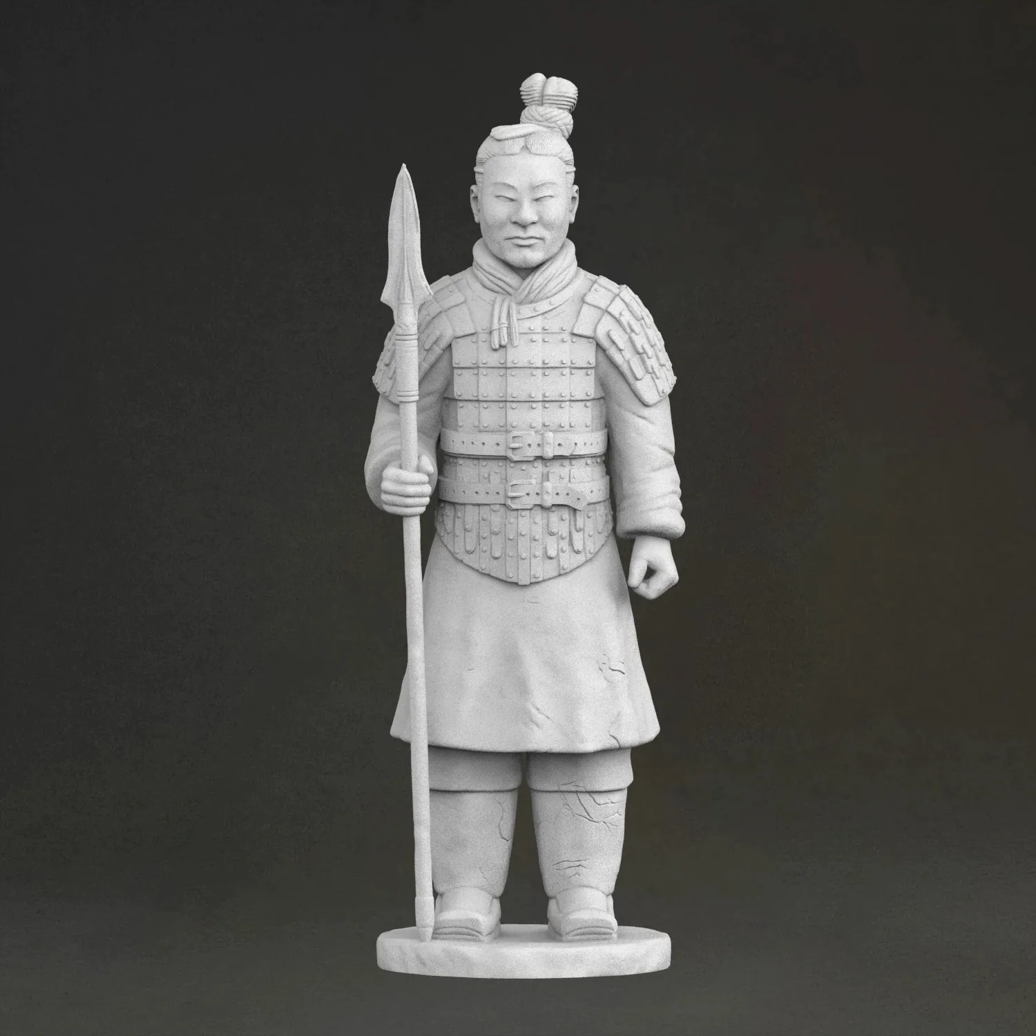 'The Terracotta Warriors of China' , 3D Printed Resin Material, Hand-Painted, Plaster-Like Textured(Ships Within 10 Days)