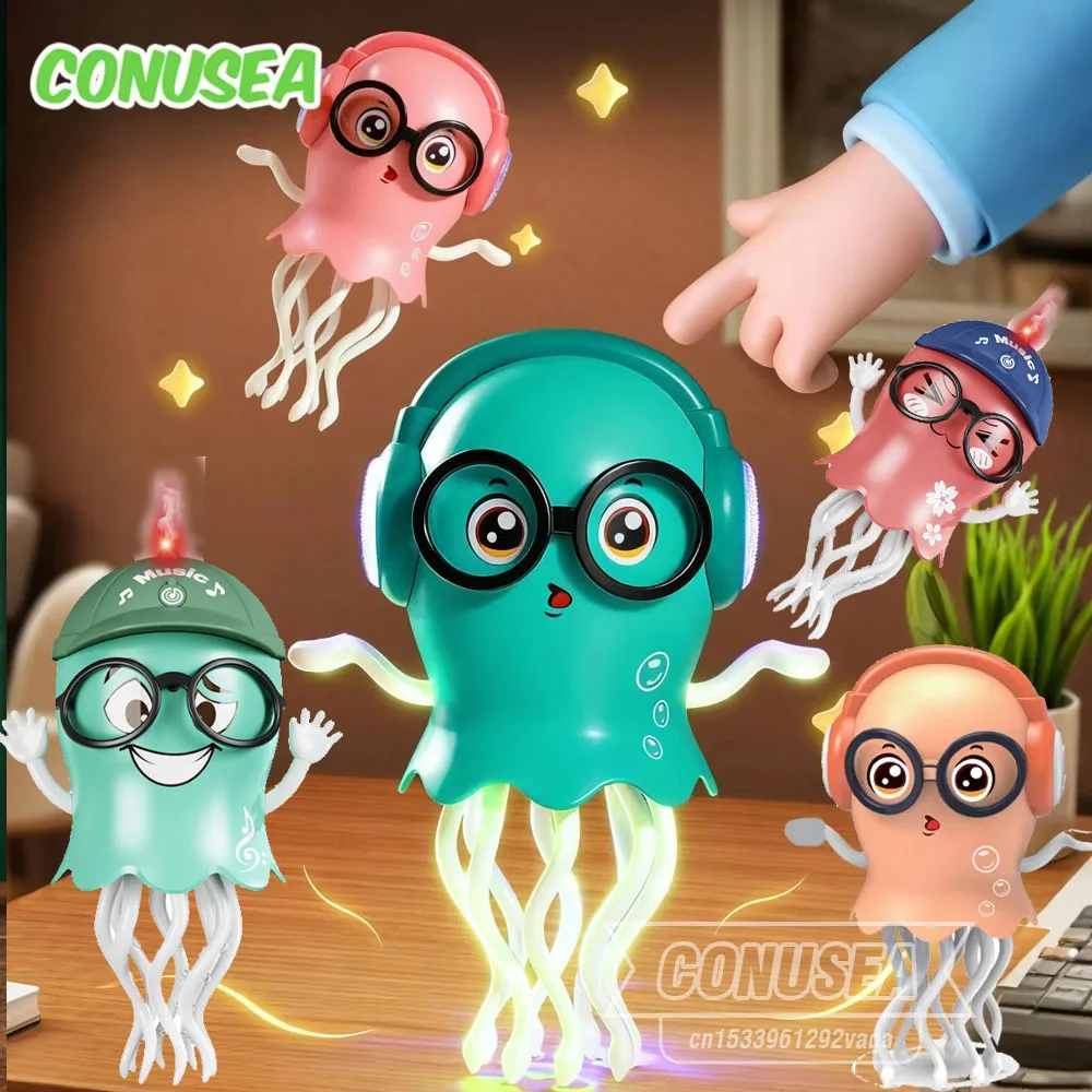 Danse méduse calmar danseur jouets pour enfant électronique jouets pour animaux de compagnie pour bébé enfants interactif éducation enfant en bas âge jouet enfants cadeau