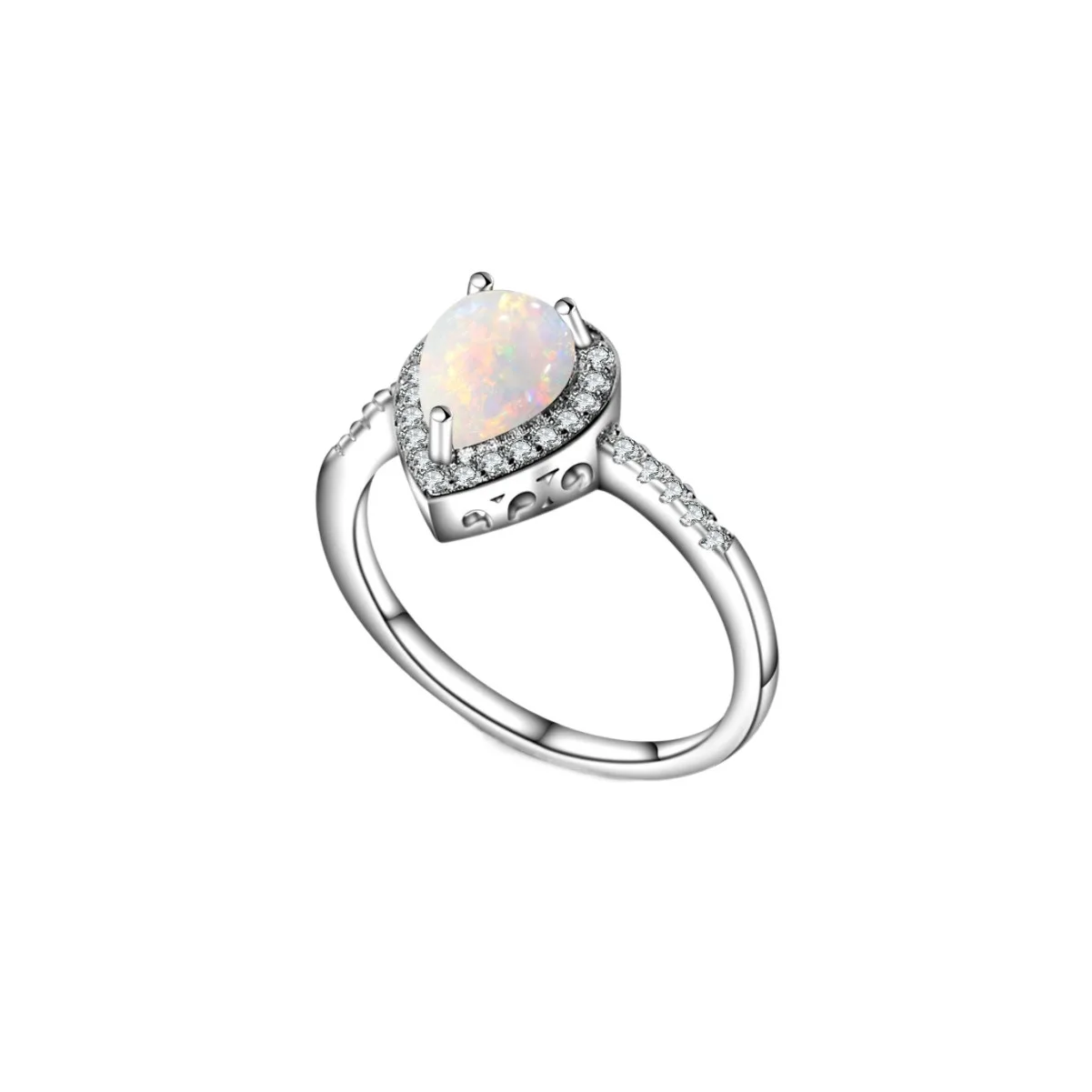 

White Australia Treasure Ring Hot Selling New S925 Silver Simple Ring Fashionable and Unique Design Sense