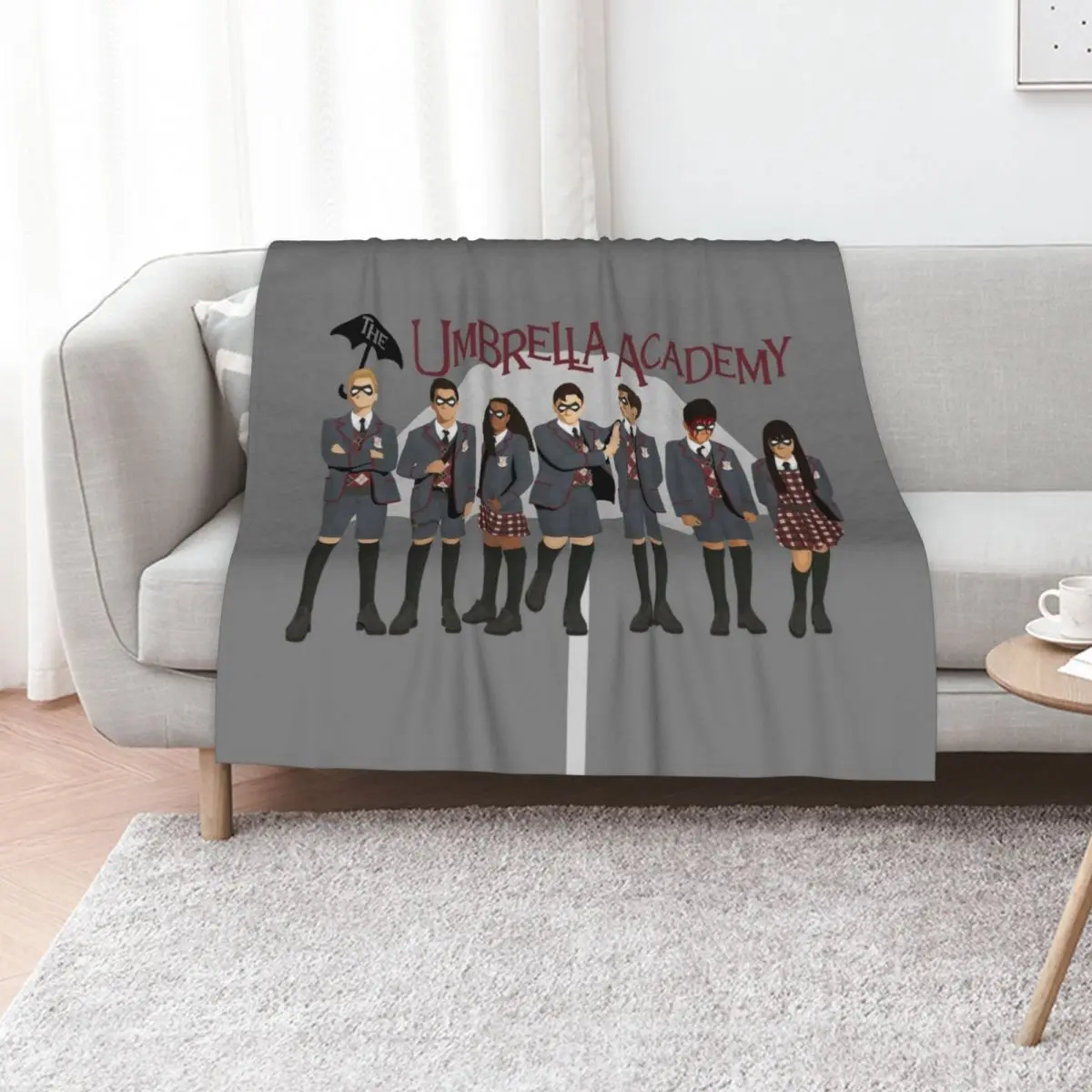

The Umbrella Academy Group Throw Blanket Hair Sofa Quilt Loose Thin Blankets