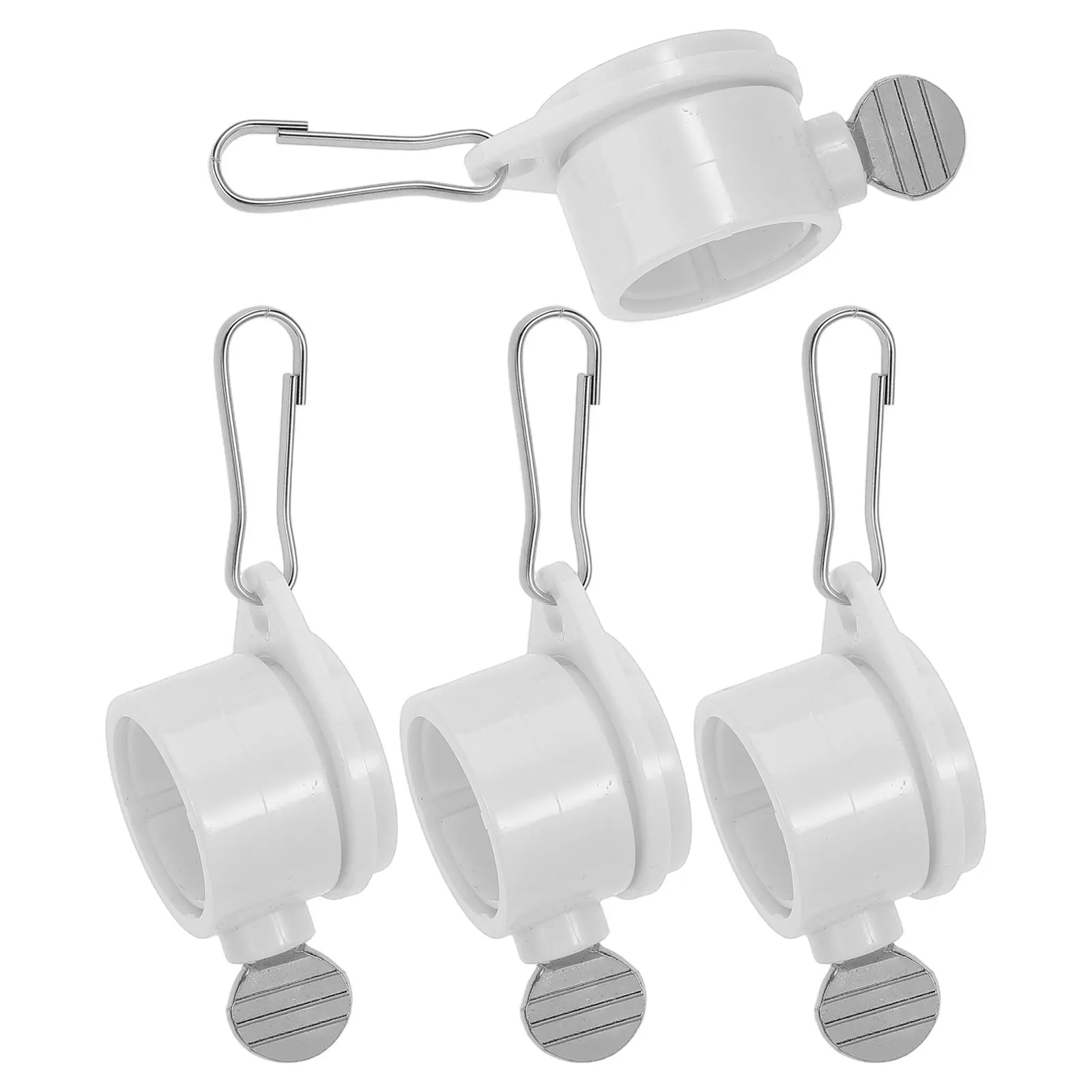 4Pcs Flagpole Rings Swivel Rotating Outdoor Garden Flag Pole Mounting Hardware for Quick Installation Rustproof Flagpole