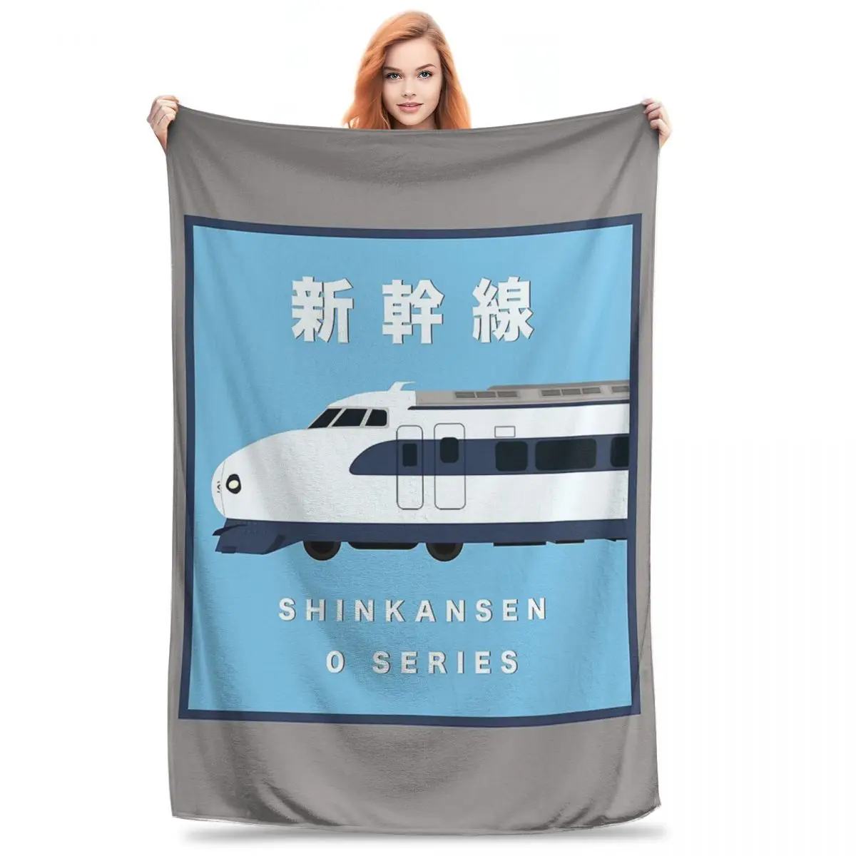 Japanese Shinkansen Bullet Trains Blankets Flannel Multi-function Sofa Throw Blankets For Home Bedroom Travel Throws Bedspread