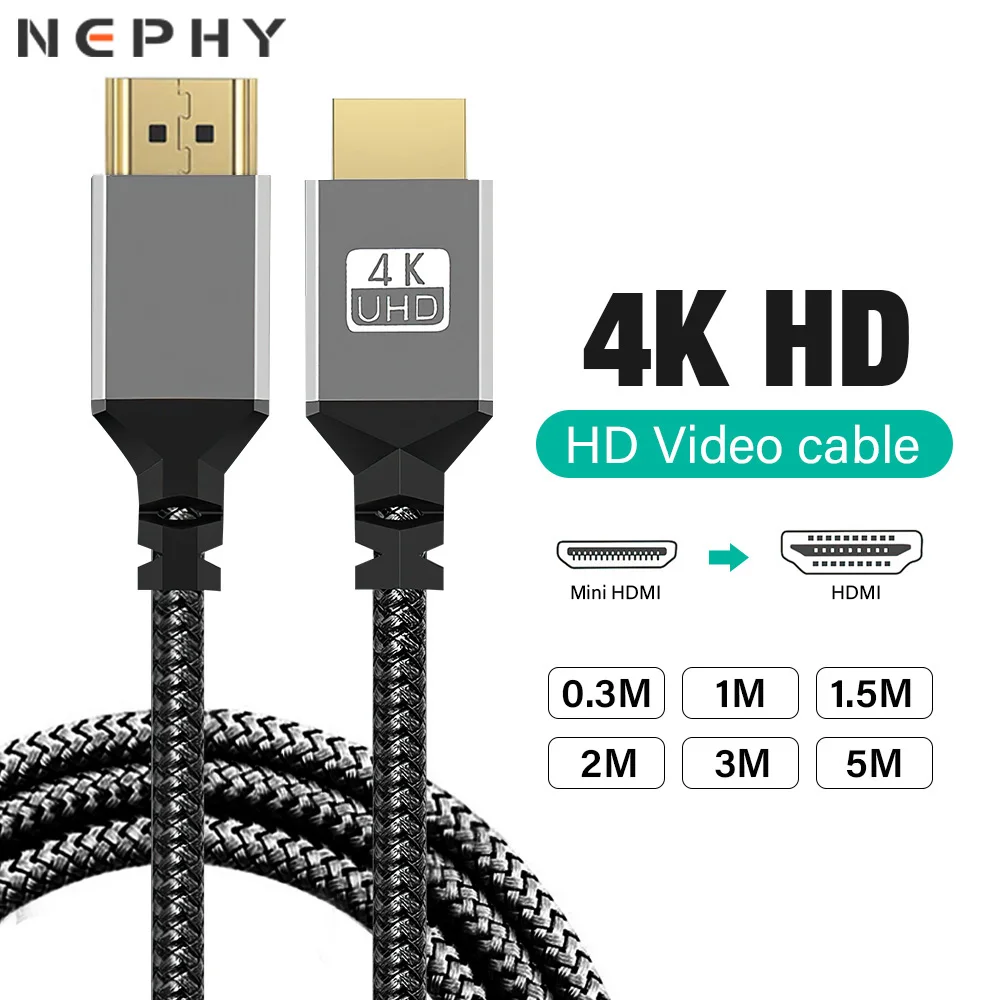 4K 60HZ MINI HDMI-HDMI-кабель «папа-папа» HD-адаптер-переходник для ТВ-приставки PS5 Xbox Long 1M 2M 3M 1 2 3 метра короткий 30 см