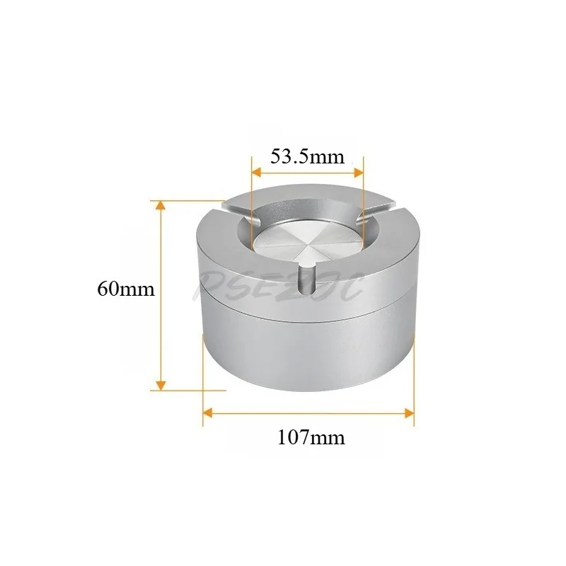 Home Office Desktop Aluminum Alloy Open and Close Ashtray with High Appearance and Anti Drop Silver Car Ashtray
