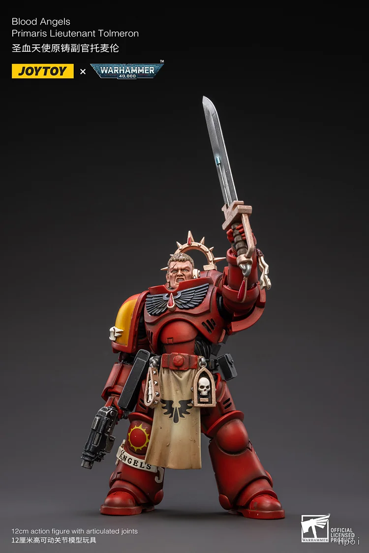 متوفر في المخزون الأصلي JOYTOY Warhammer 40K ملائكة الدم بريماريس الملازم تولميرون 1/18 نماذج ألعاب شخصيات الحركة