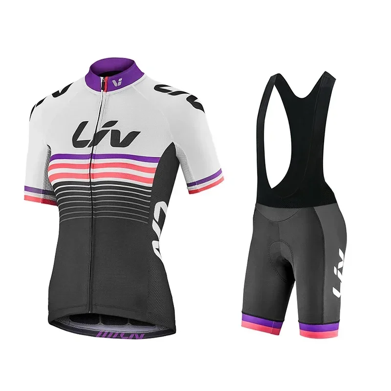 2022 Liv Women Cycling Jerseys Set Summer Bike Clothing Outdoor professional team competition breathable jersey bib shorts suit