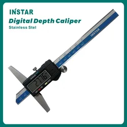 INSTAR Digital Depth Caliper Hook 0-150mm 200mm 30mm Industrial Quality Depth Gauge 0.01mm Measuring Tools