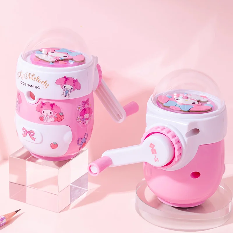 

Iigen My Melody Hand Cranked Pencil Sharpener Desktop Mechanical Knife Tools School Student Stationery Children'S Day Gifts