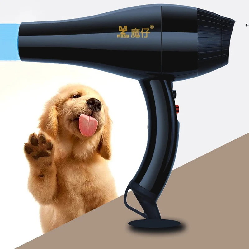 Pet Hair Dryer Neck Hanging Water Dryer Dog Cat Bass Hair Blowing Equipment Portable 2-meter Free Speed Regulation Product