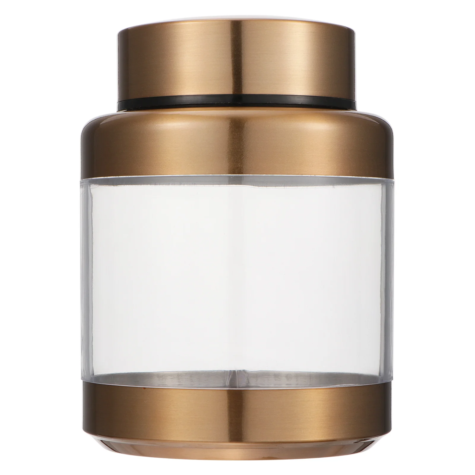 

Stainless Steel Food Storage Jar Transparent Cereal Container Airtight Sealed Canister Kitchen Storage Bottles